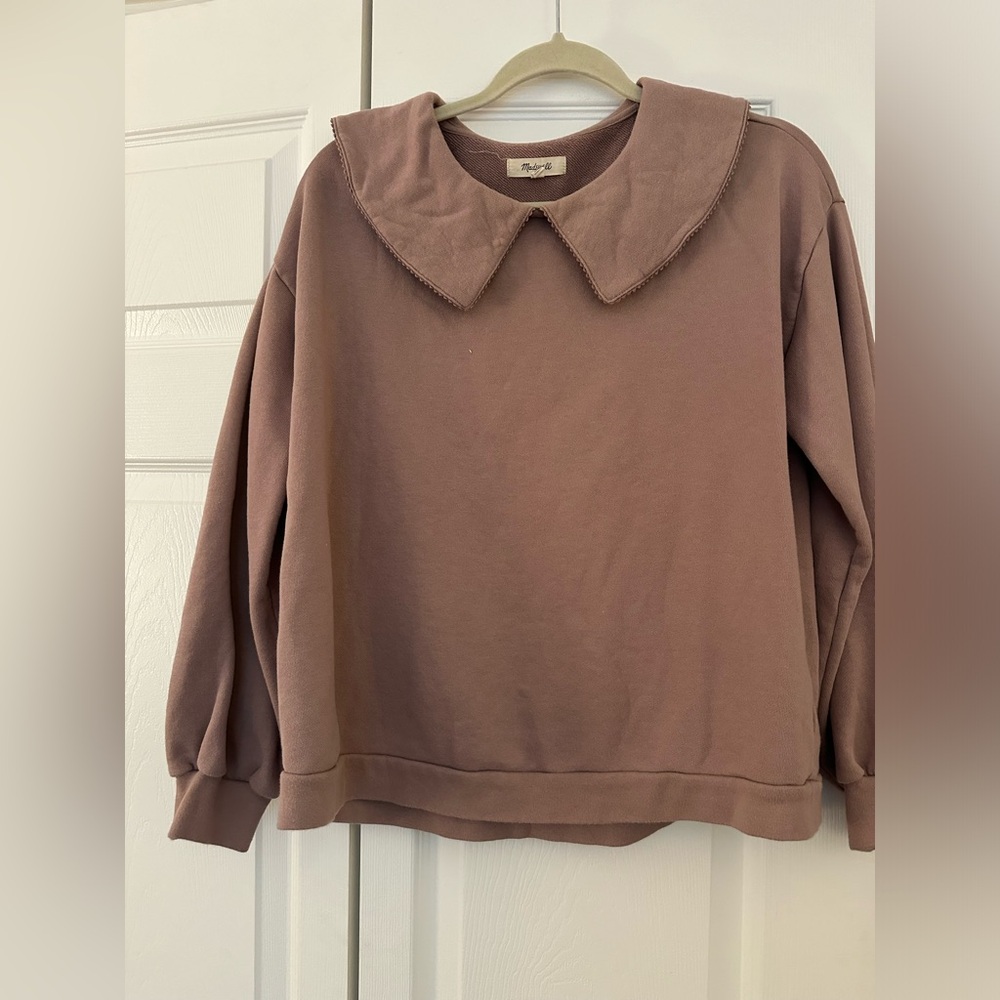 Madewell Purple Collared Sweater Small